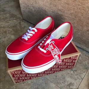 Classic red vans